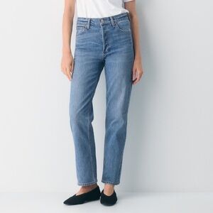 Aritzia Denim Forum Arlo High Rise Straight Jeans 28L